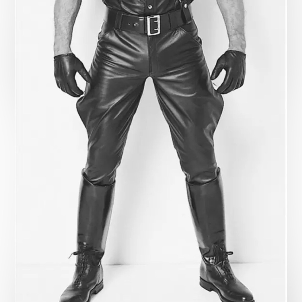 Northbound Men's Leather Pants Police Jodhpur  (6117a) size 32 $1295